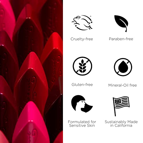 BESAME Cherry Red Lipstick 1935 Vintage Shade, Cool, Ripe Dark Red, Great for Medium to Deep Skin, With Moisturizing Vitamin E, Satin Finish, Long-Lasting Lip-Stick Color or Matte Lip Stain