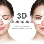 Under-Eye Red Light Therapy Device, Red Light Therapy Glasses Microcurrent Eye Massager Red Light Eye Mask for Eye Bags Dark Circles Puffiness Wrinkles Fine Lines