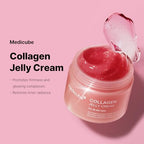medicube Plump and Radiant Pink Duo: Mini Booster Pro Pink and Collagen Jelly Cream, 3.71 fl.oz. (110ml)