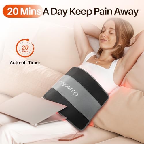 Comfytemp 24’’ x 12’’ Large Red Light Therapy Pad for Body, FSA HSA Eligible Near Infrared Light Therapy Wrap with Timer, 32W Light Therapy Pad for Back Belly Shoulder Joint Muscle Pain Relief