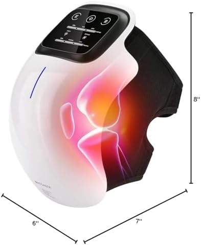 FORTHiQ Knee Massager Smart with Heat, Red Light and Massage Therapy, 3-in-1 Cordless, 2024 Updated Edition, FSA or HSA Eligible, Gifts for Grandma & Grandpa