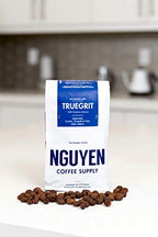 Nguyen Coffee Supply - Truegrit Robusta: Medium Roast Premium Whole Coffee Beans, Vietnamese Single Origin, Direct Trade, Low Acid with High Caffeine Content, Roasted in Brooklyn [12 oz Bag]