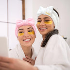 Semato Bachelorette Party Favor Set Bride Spa Headband 1 Pack Bride White Headband and 6 Pcs Bridesmaid Pink Headband Skincare Headbands for Women Cute Bow Head Bands Party Supplies