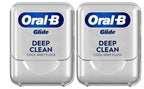 Oral-B Glide Deep Clean Cool Mint Dental Floss, Value 2 Pack (40m Each)