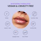 Wonderskin Lip Oil - Lip Rehab Serum Oil, Hydrating and Moisturizing Clear Serum for Dry Lips - Natural, Vegan and Non-sticky (Clear)