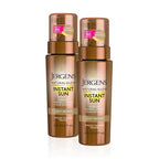 Jergens Natural Glow Instant Sun Body Mousse, Self Tanner for Deep Bronze Tan, Sunless Tanning Body Bronzer for Natural Looking Color Instantly, 6 Oz, Pack of 2