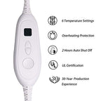 New 2023 Ruqiji 17''x33'' XXXL King Size Heating Pad with Fast-Heating Technology&6 Temperature Settings, Flannel Electric Heating Pad/Pain Relief for Back/Neck/Shoulders/Menstrual Pain/Leg Cramp