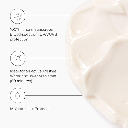 DRMTLGY Day Dream Sunscreen & Face Moisturizer SPF 40 – Water & Sweat-Resistant Sunscreen for Sensitive Skin – UVA/UVB Protection, Skin Care & Makeup Friendly – FSA HSA Eligible