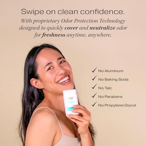 RAW SUGAR Aluminum Free Deodorant Stick, Simply Deo Bundle (Pack of 3) Whole Body Deodorant for Women & Men, Clean Formulated without Baking Soda, Talc & Parabens, Vanilla Bean + Charcoal Scent
