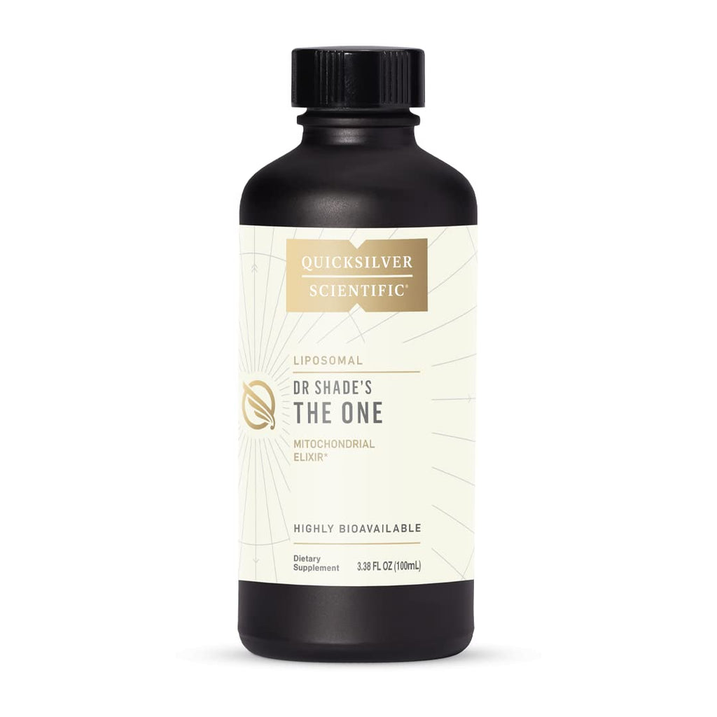 Quicksilver Scientific The ONE Mitochondrial Elixir - Mitochondria Supplement to Support Cellular Health with Phosphatidylcholine, Resveratrol, Reishi Mushroom & CoQ10 Liquid (3.38 Fl oz / 100ml)