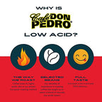 Cafe Don Pedro Breakfast Blend Low Acid Coffee Pods for Keurig K-cup -72 K Cups - Medium Roast, Naturally Low AcdC Coffee K Cups -100% Arabica, Stone Ground, Smooth and Bold Flavor