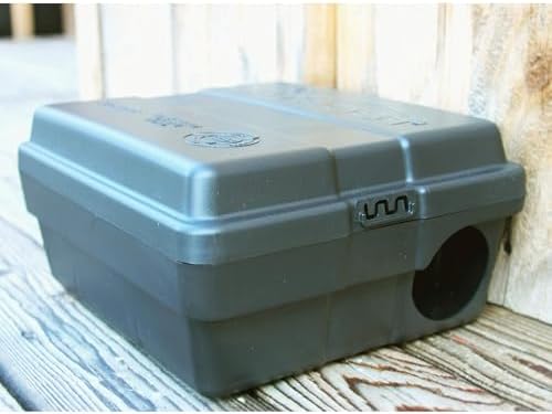 Outpost Rat Bait Station | Single Station Targets Small Mice Up to Large Rats | Position Horizontal or Vertical | Made in USA