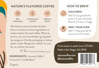 Organic Cinnamon Vanilla Ground Coffee - Medium Roast, Organic Flavored Coffee - Real Cinnamon & Vanilla Bean Smooth Low Acid - Perfect for Drip, Pour Over or Cold Brew - 8 oz, 22 Servings