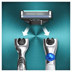 Gillette Mach 3 Turbo Refill Razor for Men – Pack of 8