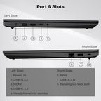 Lenovo V-Series V15 Business Laptop, 15.6" FHD Display, AMD Ryzen 7 7730U, 40GB RAM, 1TB SSD, Numeric Keypad, HDMI, RJ45, Webcam, Wi-Fi, Windows 11 Pro, Black