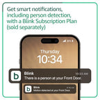 Blink Video Doorbell (newest model) – Head-to-toe HD view, two-year battery life, and simple setup. Required Sync Module not included – Add-On (Black)