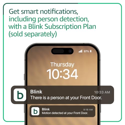 Blink Video Doorbell (newest model) – Head-to-toe HD view, two-year battery life, and simple setup. Sync Module Core included – System (White)