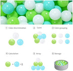 GOGOSO Ball Pit Balls for Toddlers, Green Balls for Ball Pool Birhtday Party Girls Kids with Storage Bag, 2.17inches