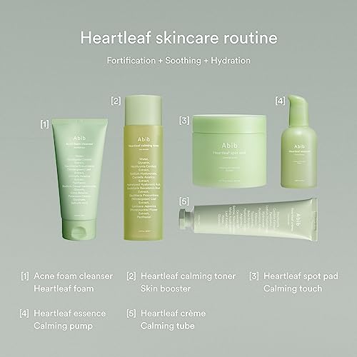 Abib Acne Foam Cleanser Heartleaf Foam 5.07 fl oz / 150 ml | Korean Mild Acidic Daily Face Wash for Acne-Prone Skin, Hydrating & Soothing with Panthenol B5, Deep Cleansing for Sensitive Skin, K-Beauty