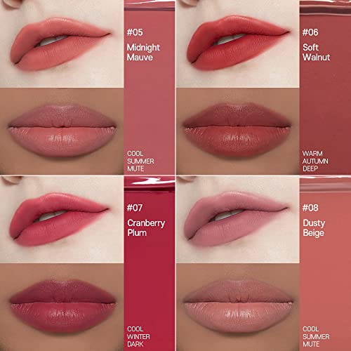 ETUDE Fixing Tint #06 Soft Walnut 4g | Long Lasting, High Pigmented Liquid Lipstick, Lip Stain, Waterproof, Lightweight matte finish, Full Coverage