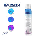 Secret Whole Body Deodorant Spray for Women, Peach & Vanilla Scent, Aluminum Free Deodorant Spray, 72 HR Odor Protection, 3.5 oz