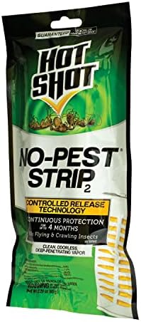 Hot Shot No-Pest Strip 2, Controlled Release Technology Kills Flying and Crawling Insects 2.29 Ounce (Value Pack of 12)