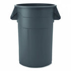 Kleen Commercial Brute Heavy-Duty Round Trash Can, 44-Gallon, Gray, Utility Garbage Container, Landscapers/Construction Sites/Restaurants/Offices/Warehouses Made in USA