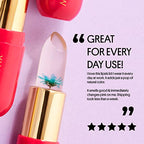 Winky Lux Flower Balm, pH Lip Balm, Color Changing Lipstick and Tinted Lip Balm Stain, Vegan & Cruelty Free Lip Balm, Hydrate & Plump, Sheer Pink Lipstick, Blue Flower