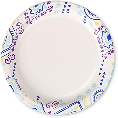 Great Value Value 8 5/8" Heavy Duty Premium Party Paper Plates, 100 ct