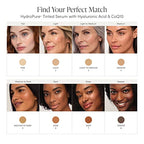 jane iredale HydroPure Tinted Serum, Hydrating, Sheer-Coverage Formula Helps Plump, Soothe, Blur Lines and Even Skin Tone with Hyaluronic Acid + CoQ10