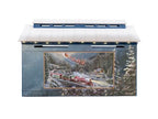Lionel Thomas Kinkade Christmas Plug Expand Play O Gauge Model Train Covered Bridge
