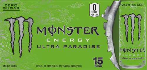 Monster Energy Ultra Paradise, Sugar Free Energy Drink, 16 Ounce
