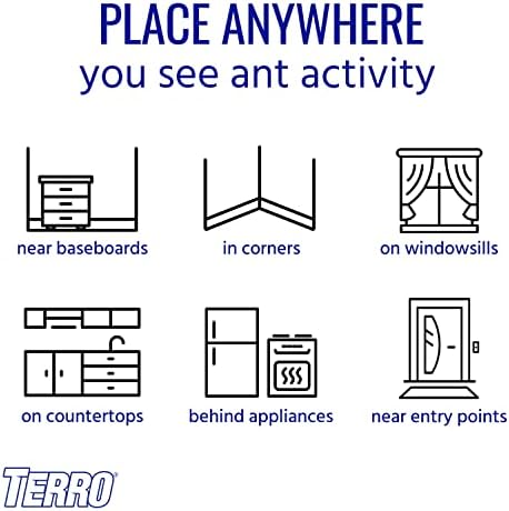 TERRO T300B Indoor Liquid Ant Killer , 12 Bait Stations