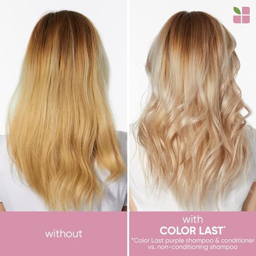 Biolage Color Last Purple Shampoo |Neutralizes Brass & Unwanted Yellow Tones |With Fig & Orchid |For Color Treated Hair |Paraben-Free |Vegan