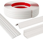 Wall Corner Protector & Edge Guard, Peel and Stick Wall Trim Moulding Inside & Outside Corner Molding Trim Caulk Strip, Self Adhesive Trim for Wall Edge,Ceiling, Countertop, 1.6” W x20’ L，White