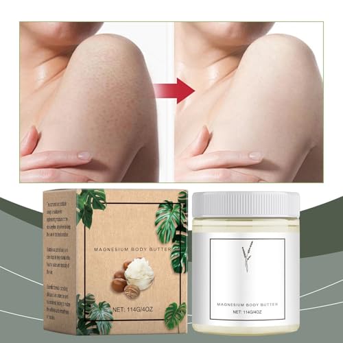 Neuropathy Cream, Magnesium Body Butter, Magnesium Cream, Deeply Moisturizes Skin, Keep Soft Smooth Lotion, Suitable for All Skin Types (2PC, 1)