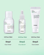 COSRX CICA Relief Kit | Toner, Serum, Cream with Centella Asiatica | Sensitive Skin, Soothing, Moisturizing | Travel Size Set, Gift Set, Korean Skin Care, Not Tested on Animals, Paraben Free