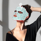 Red Light Mask for Face - 7 Colors Red Light Mask, Facial Skin Care at Home, Cordless, Ergonomic Design and Rechargeable for Home - Green