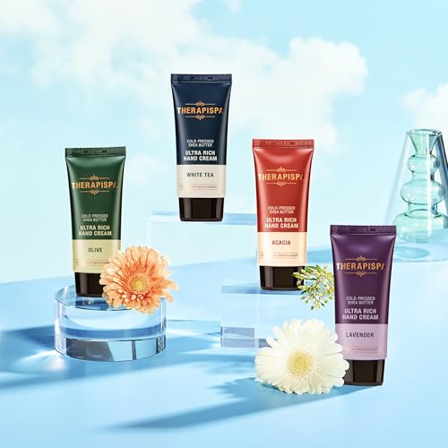 Ultra Rich Hand Cream – Intensive Hydration & Repair for Dry, Chapped Hands | Enriched with Shea Butter, Ceramides, Niacinamide (B3) & Panthenol (B5) (Olive, 1.7 fl oz, Pack of 5)