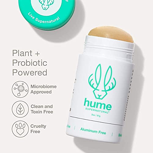 Hume Supernatural Aluminum Free Deodorant for Women & Men - Probiotic and Plant-Based, Long-Lasting Moisture Absorbing - Clean and Effective (Desert Bloom, After Rain & Wild Coral)