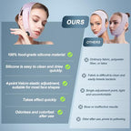 JUSRON V Line Face Tape Face Strap, Soft Silicone Chin Strap for Women and Men 23-27 Inches (Pink)