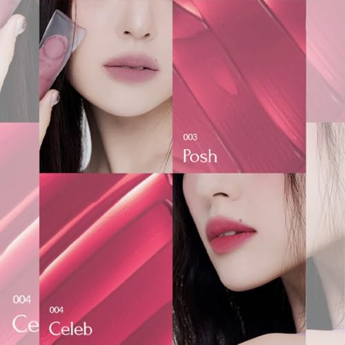 Objet Water Lip Stain Matte Lipstick – (Watery to Blurry Tint), Long-Lasting, Hydrating, Waterproof Wear – K-Beauty Liquid Lipstick for Women, Bold Red Tinted Gloss (008 PITCH)