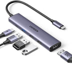 UGREEN Revodok 105 USB C Hub 5 in 1 Multiport Adapter 4K HDMI, 100W Power Delivery, 3 USB-A Data Ports, USB C Dongle for MacBook Pro/Air, iPad Pro, iMac, iPhone 15 Pro/Pro Max, XPS, Thinkpad