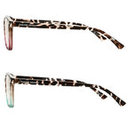 Foster Grant Women's Kendall 2-Pack Square Reading Glasses, Tortoise/Wine, Tortoise/Teal, 42 mm, 2 Diopters