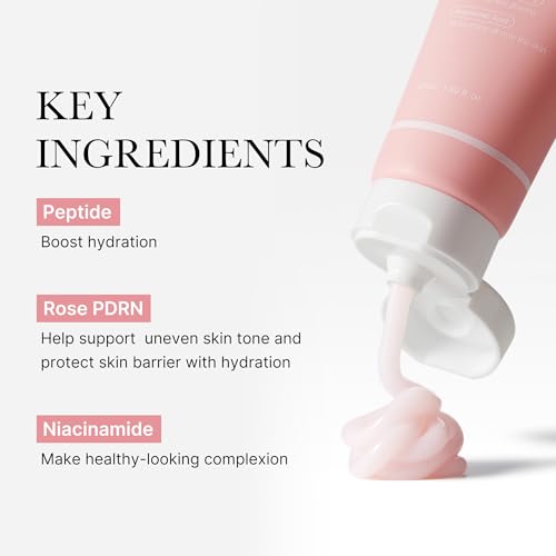 medicube PDRN Pink Moisturizing Cream, Pink Soothing Cream, Niacinamide, Hydrating & Moisturizing & Firming, Uneven Skin Tone, Korean Skincare (1.69 Fl Oz (Pack of 1), Rose PDRN (Vegan))