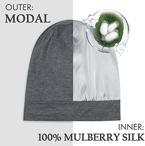 OLESILK Silk Bonnet for Kids Girls 2-6 Years, Adjustable Strap, Smooth for No Frizzy Hair, Breathable All Night Slleping