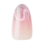 KISS imPRESS No Glue Mani Press-On Nails, Design, 'Wild Venus', Pink, Medium Size, Almond Shape, Includes 30 Nails, Prep Pad, Instructions Sheet, 1 Manicure Stick, 1 Mini File