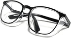 Safety Glasses Anti-Fog Goggles Z87.1 Blue Light Blocking Anti-Dust UV Protection Glasses For Men Women (Black001)