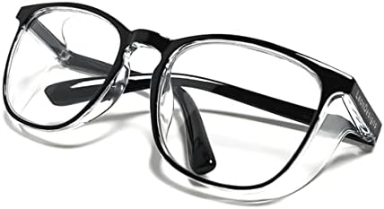 Safety Glasses Anti-Fog Goggles Z87.1 Blue Light Blocking Anti-Dust UV Protection Glasses For Men Women (Black001)