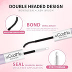 Flora Lash Clusters Kit 8-14mm Individual Lashes D Curl Spiky Cluster Lashes Kit Wispy Eyelash Clusters DIY Eyelash Extension kit with Lash Bond and Seal 0.05mm Ultra-Thin Black Lash Band DIY at Home